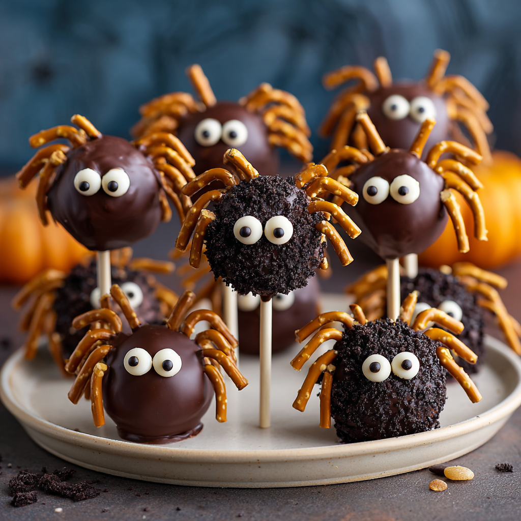 Spooky Spider Cake Pops