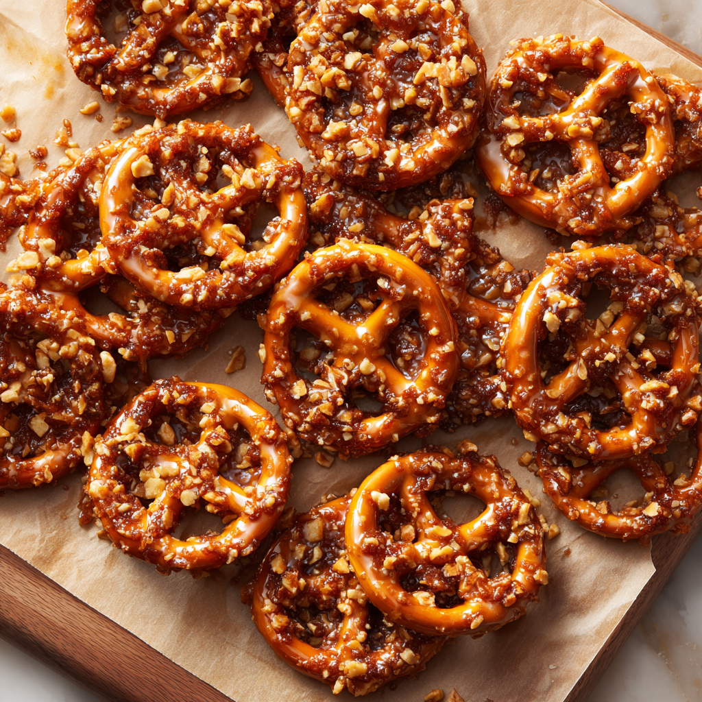 Butter Toffee Pretzels