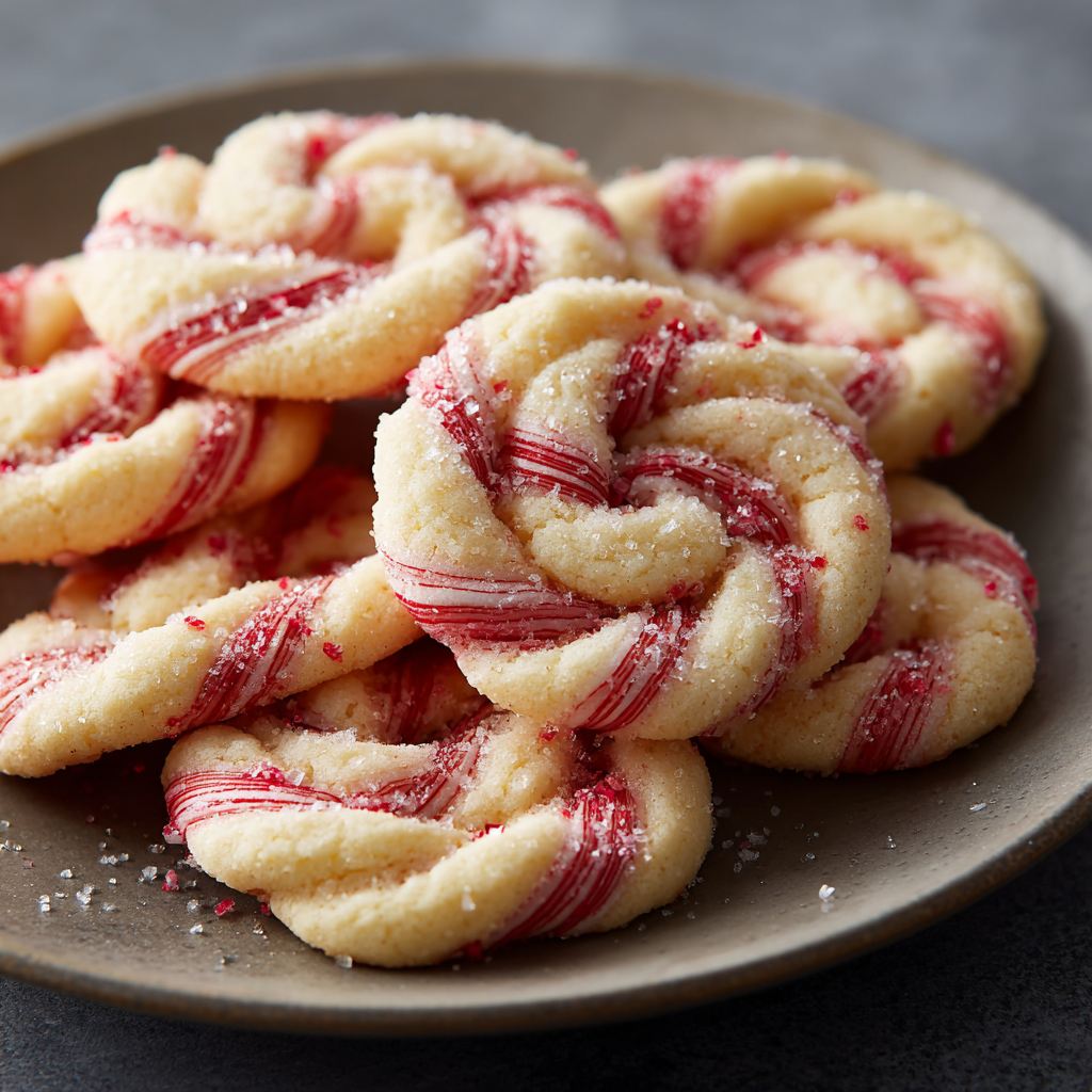 Candy Cane Christmas Cookies