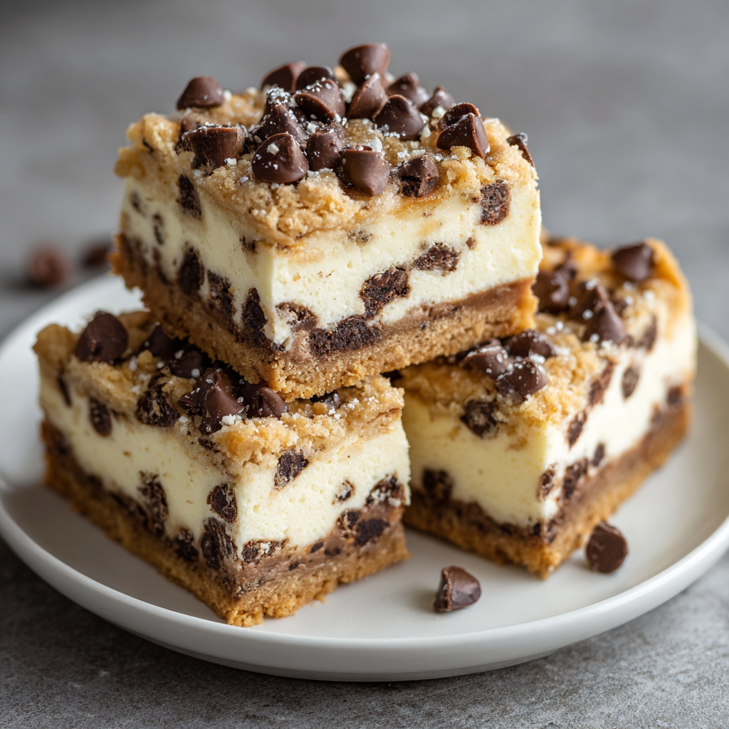 Cookie Dough Cheesecake Bars