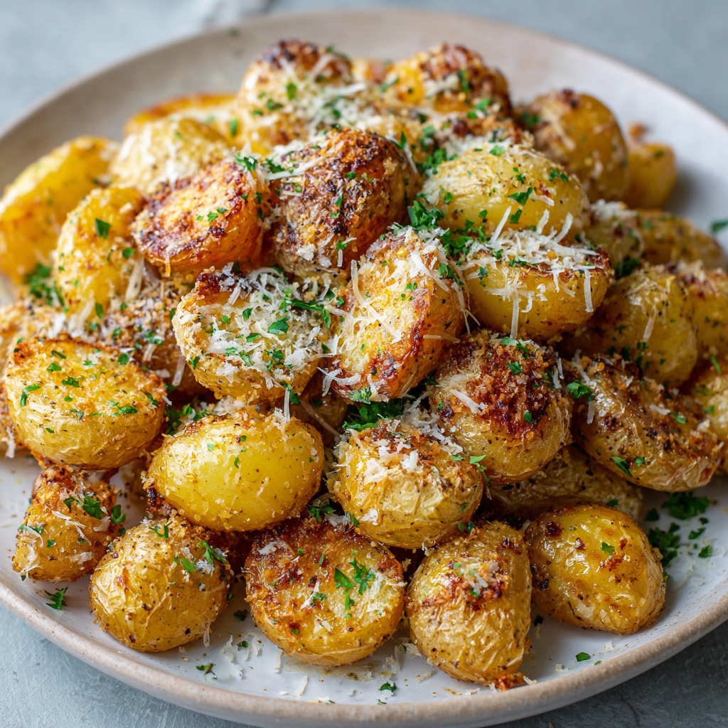 Crockpot Parmesan Roasted Potatoes