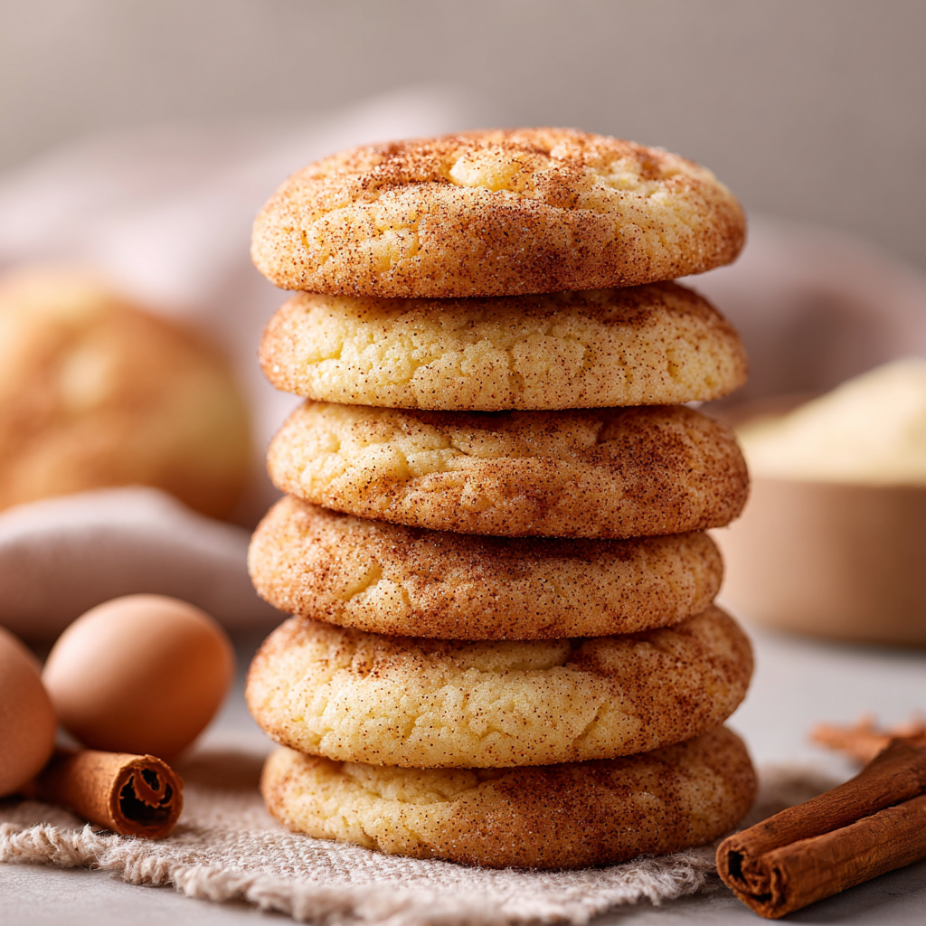 Eggnog Snickerdoodles