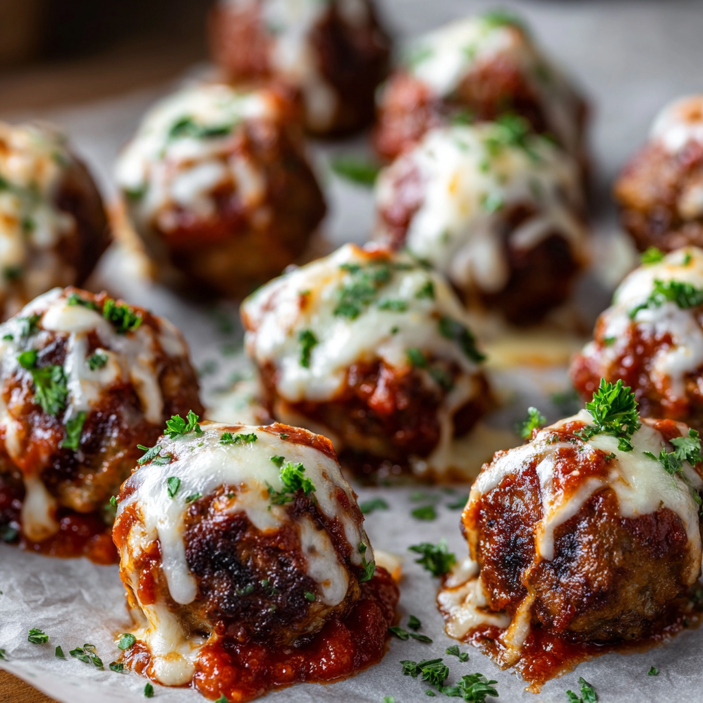 Meatball Marinara Poppers
