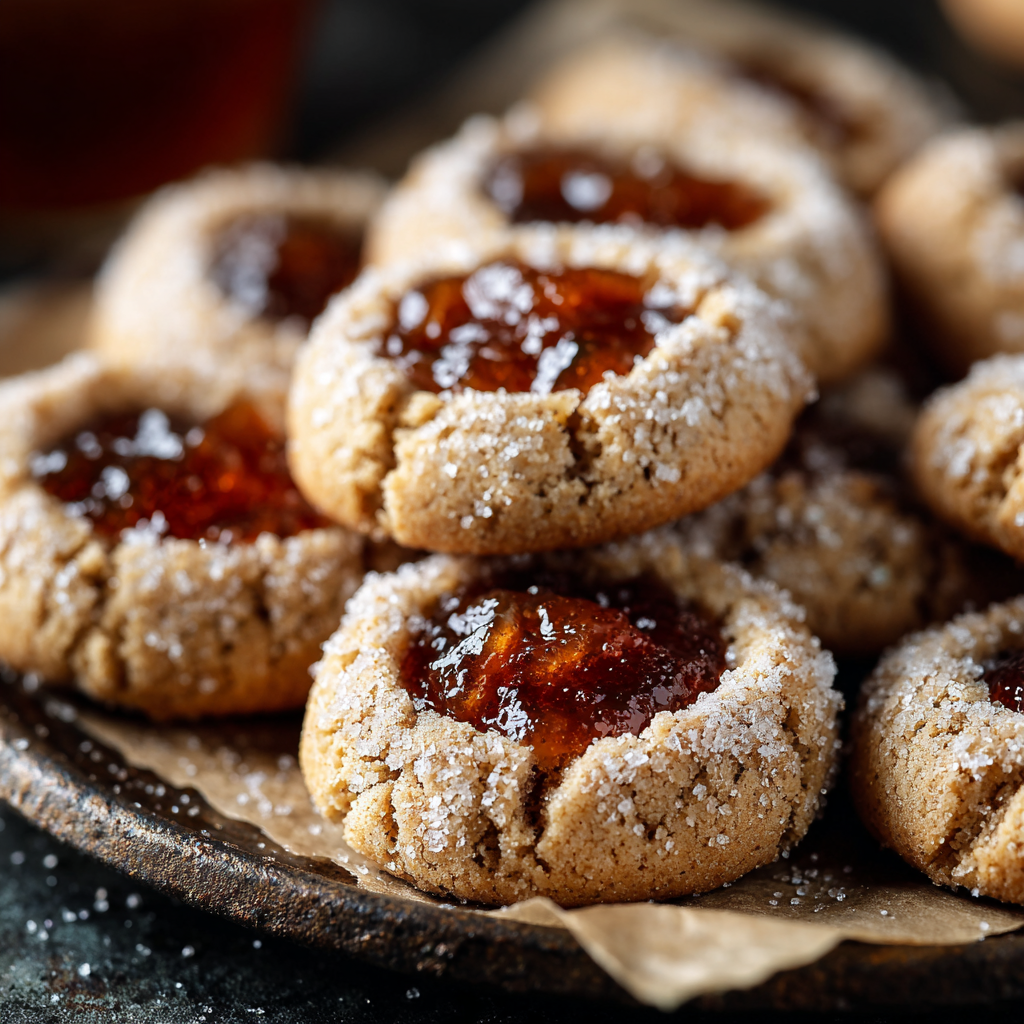 Spiced Apple Thumbprint Cookies