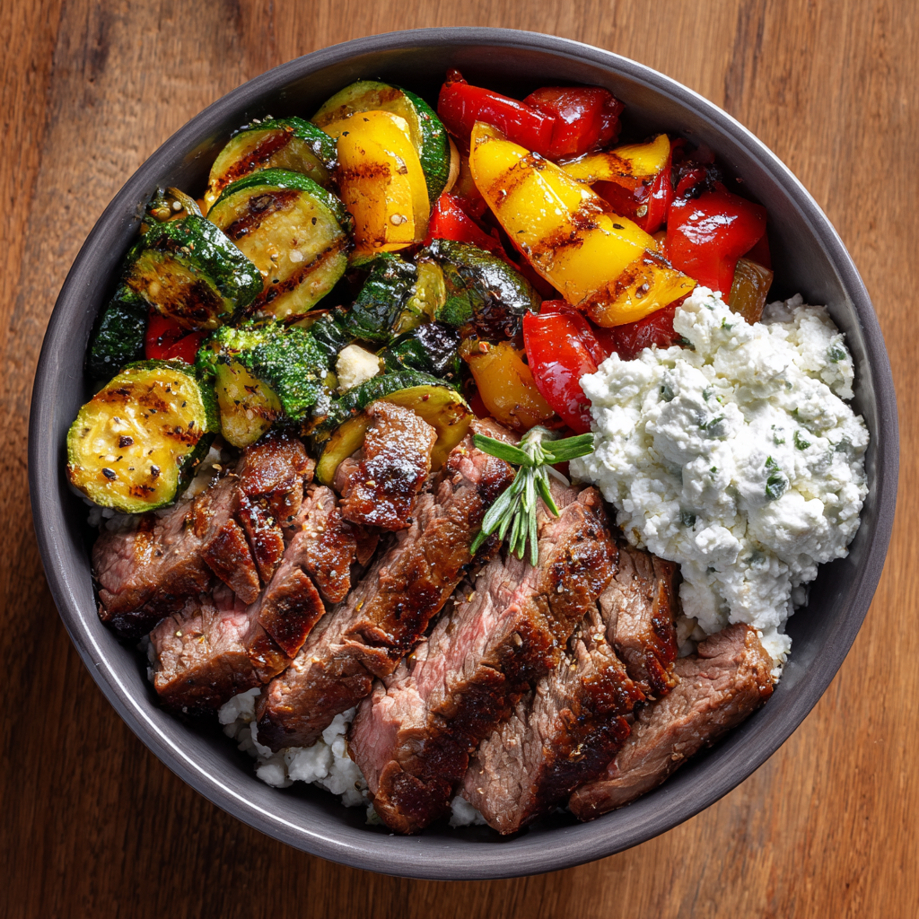Steak & Cottage Cheese Bowl