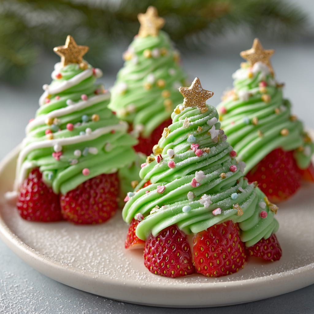 Strawberry Christmas Trees