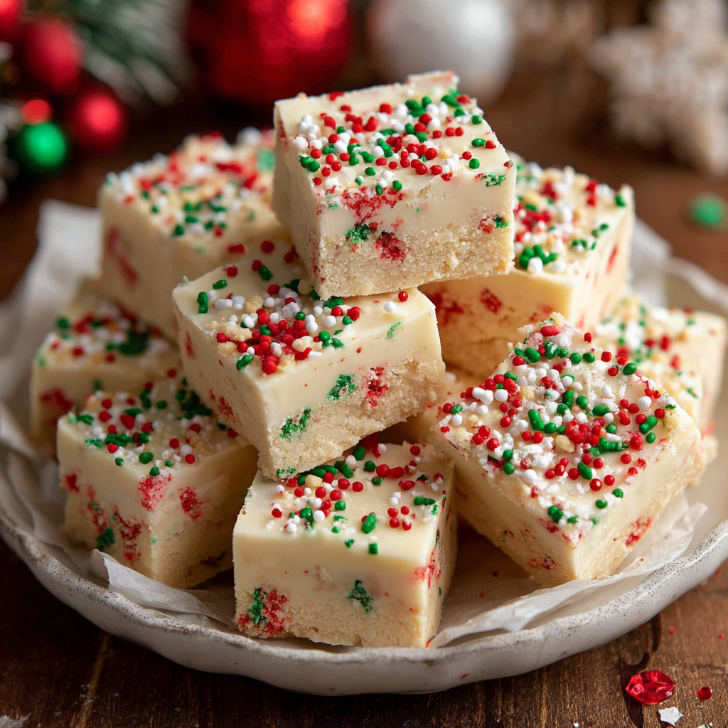 Sugar Cookie Christmas Fudge