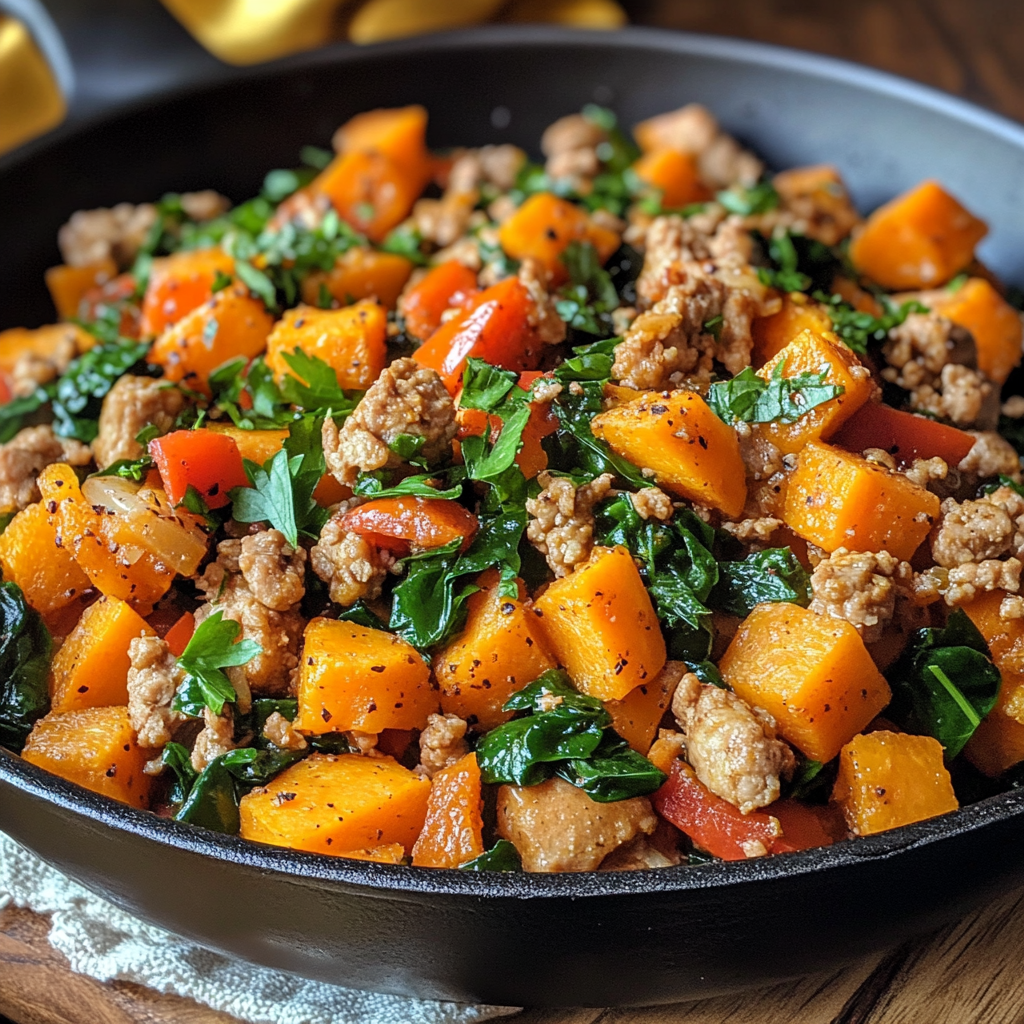 Turkey & Sweet Potato Skillet
