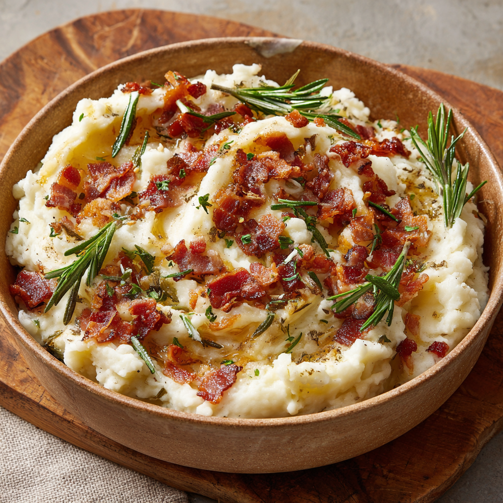 Bacon Rosemary Mashed Potatoes