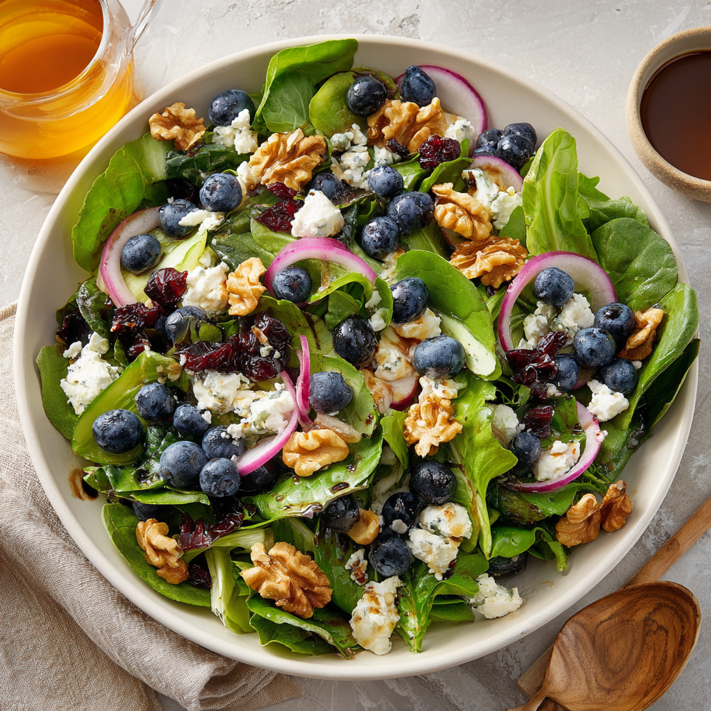 Spring Mix Salad with Balsamic Honey Dressing