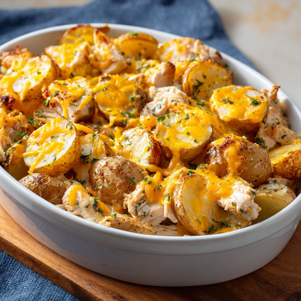 Cheesy Ranch Potato Bake (Lightened Up)
