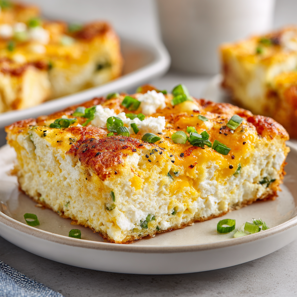 High-Protein Cottage Cheese Egg Bake