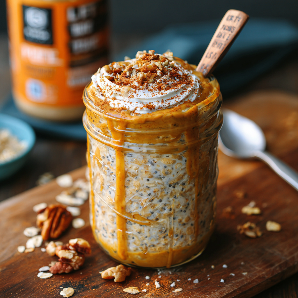 High-Protein Pumpkin Overnight Oats