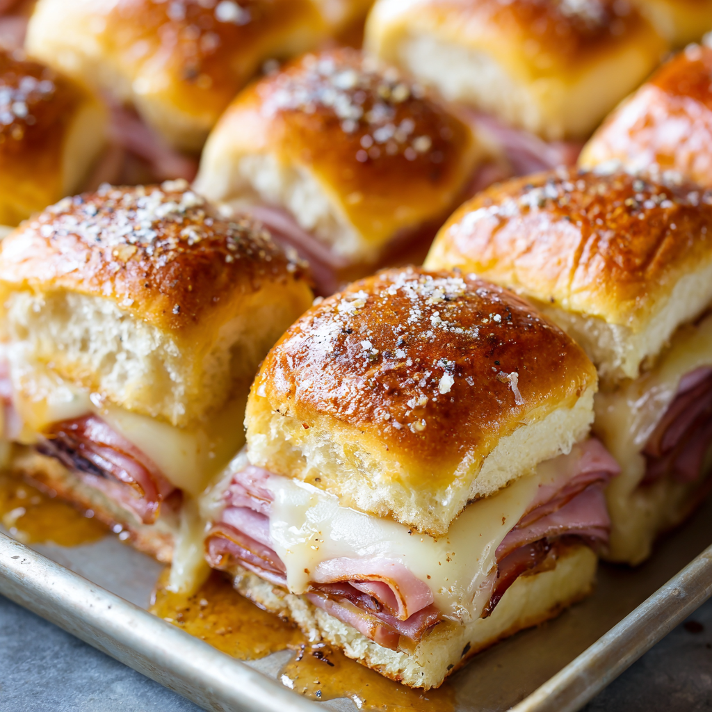 Hot Ham and Swiss Sliders with Buttery Dijon Glaze : Crowd Favorite Game Day Bites