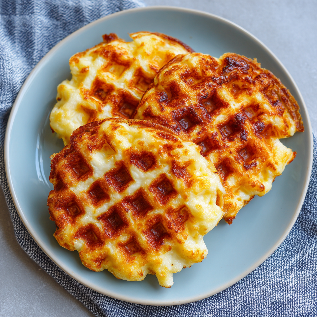 Keto Chaffles (Cheesy Waffles)