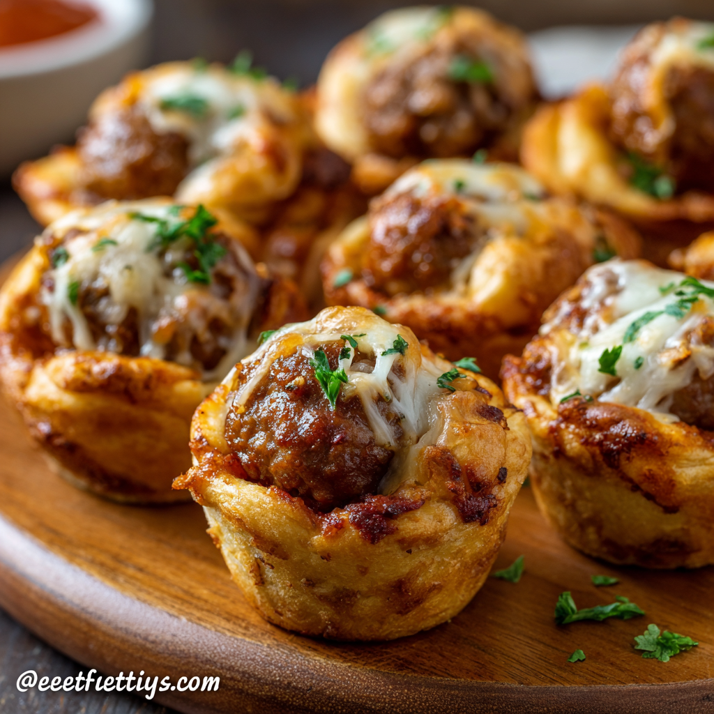 Meatball Cupcakes : Cheesy, Bite-Sized, & Crowd-Pleasing