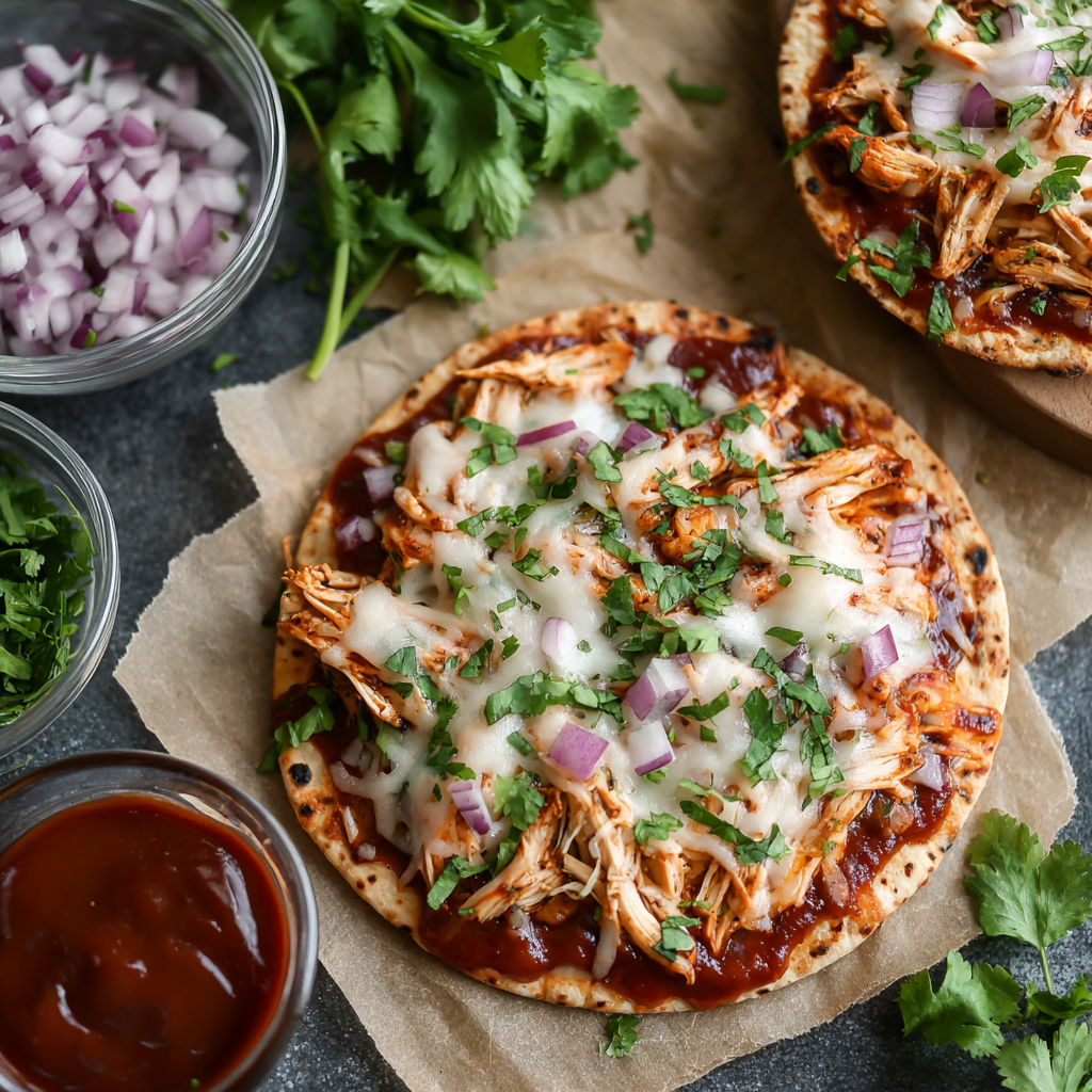 Protein BBQ Chicken Flatbread