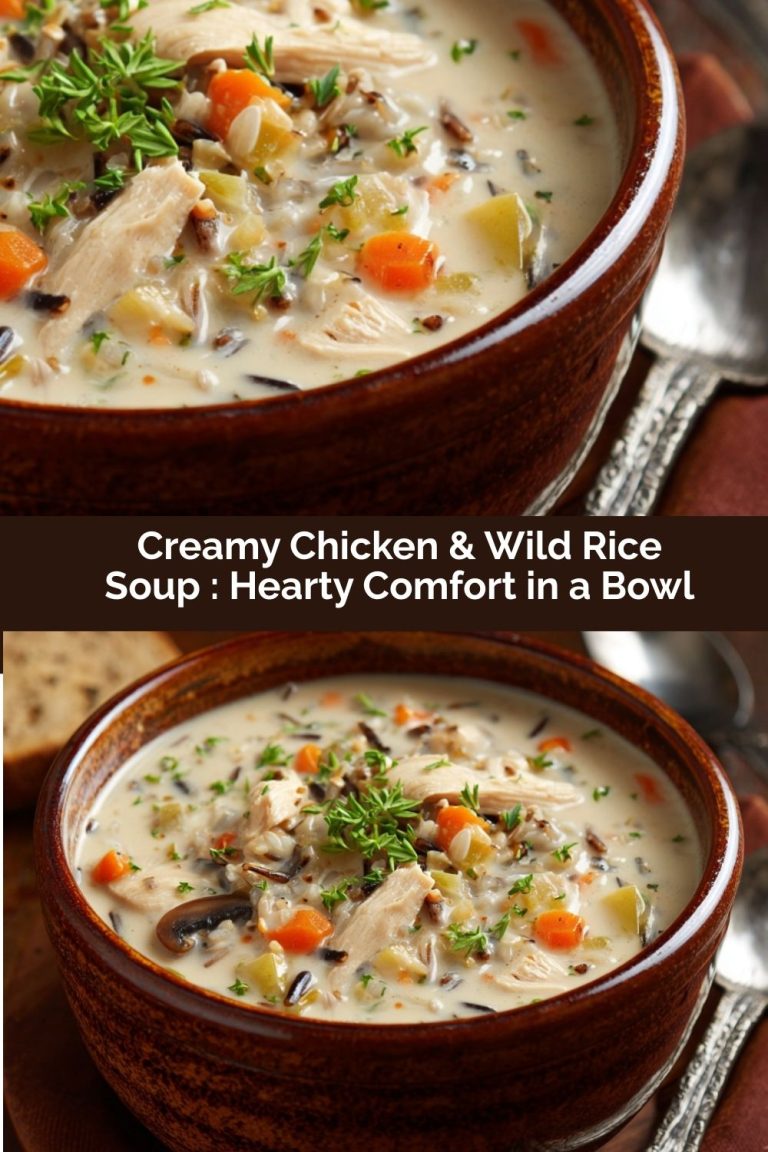 Creamy Chicken & Wild Rice Soup : Hearty Comfort in a Bowl - The ...