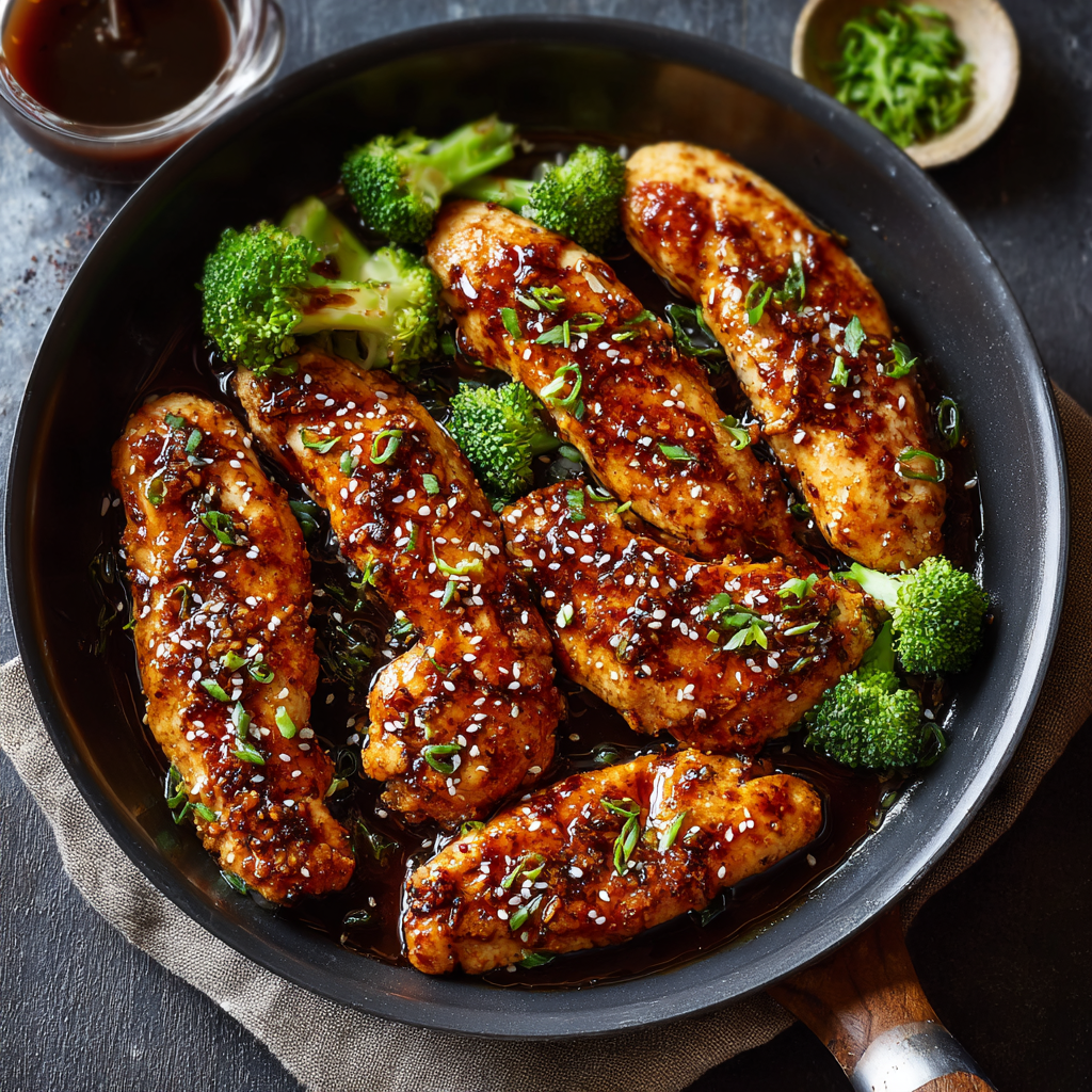 20-Minute Honey Garlic Chicken Tenders : Sweet, Savory, and Fast