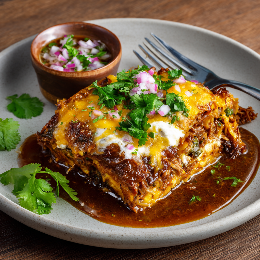 Birria Lasagna : Cheesy, Slow-Cooked & Made for Dipping