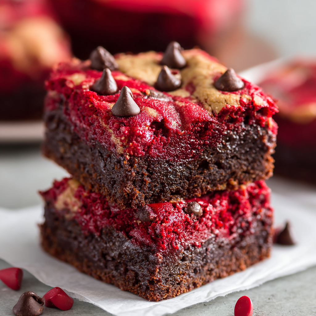 Red Velvet Brookies (Fudgy, Festive & Crave-Worthy)