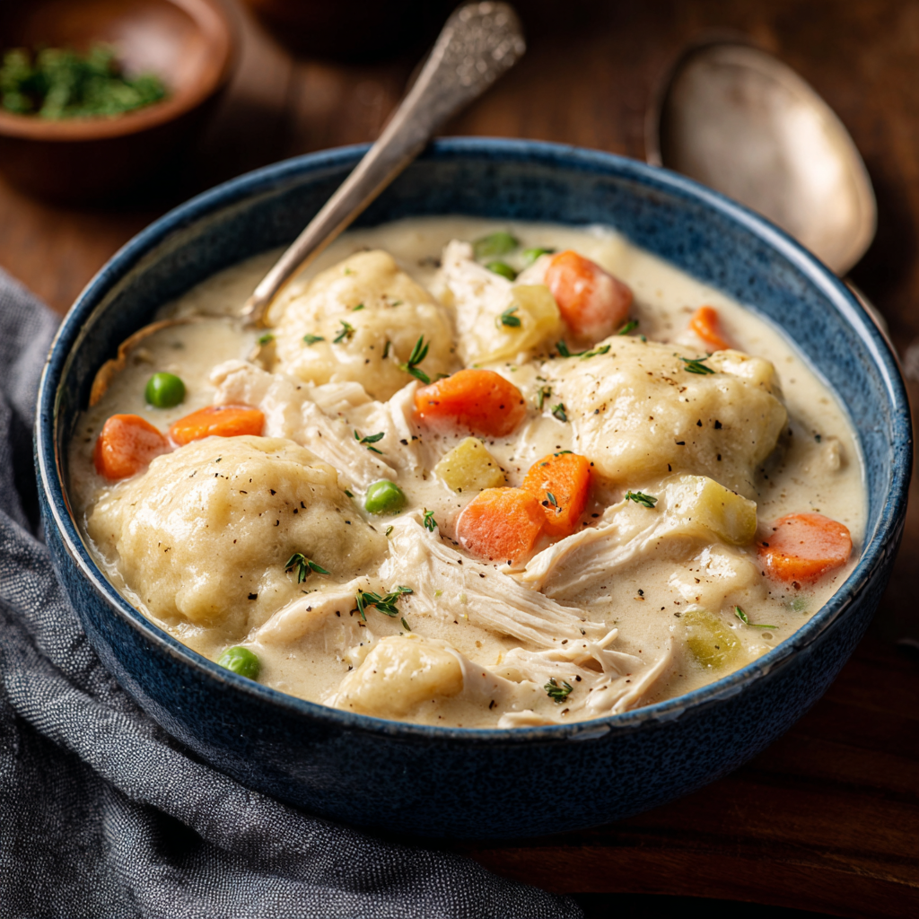Crockpot Chicken and Dumplings : Slow-Cooked Southern Comfort