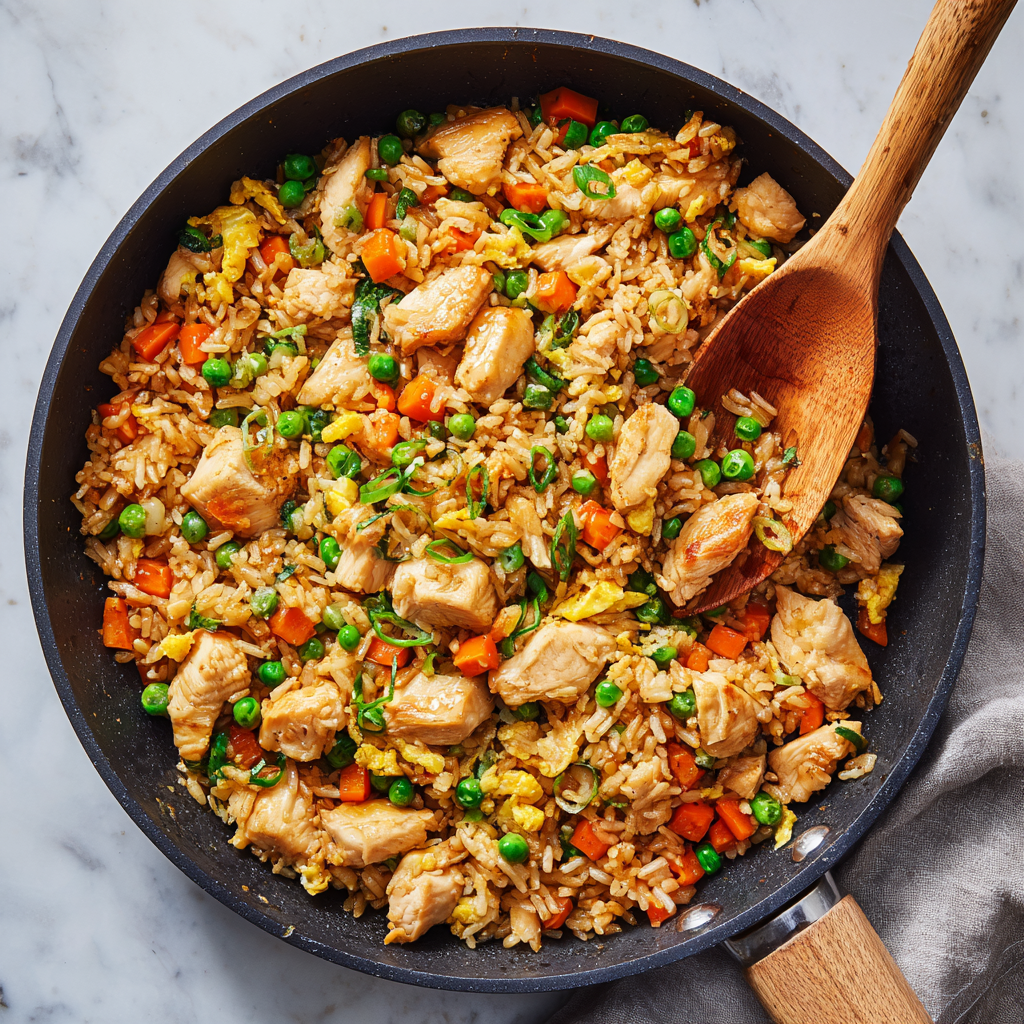 Easy 30-Minute Chicken Fried Rice : Fast, Flavor-Loaded, and Meal Prep Friendly