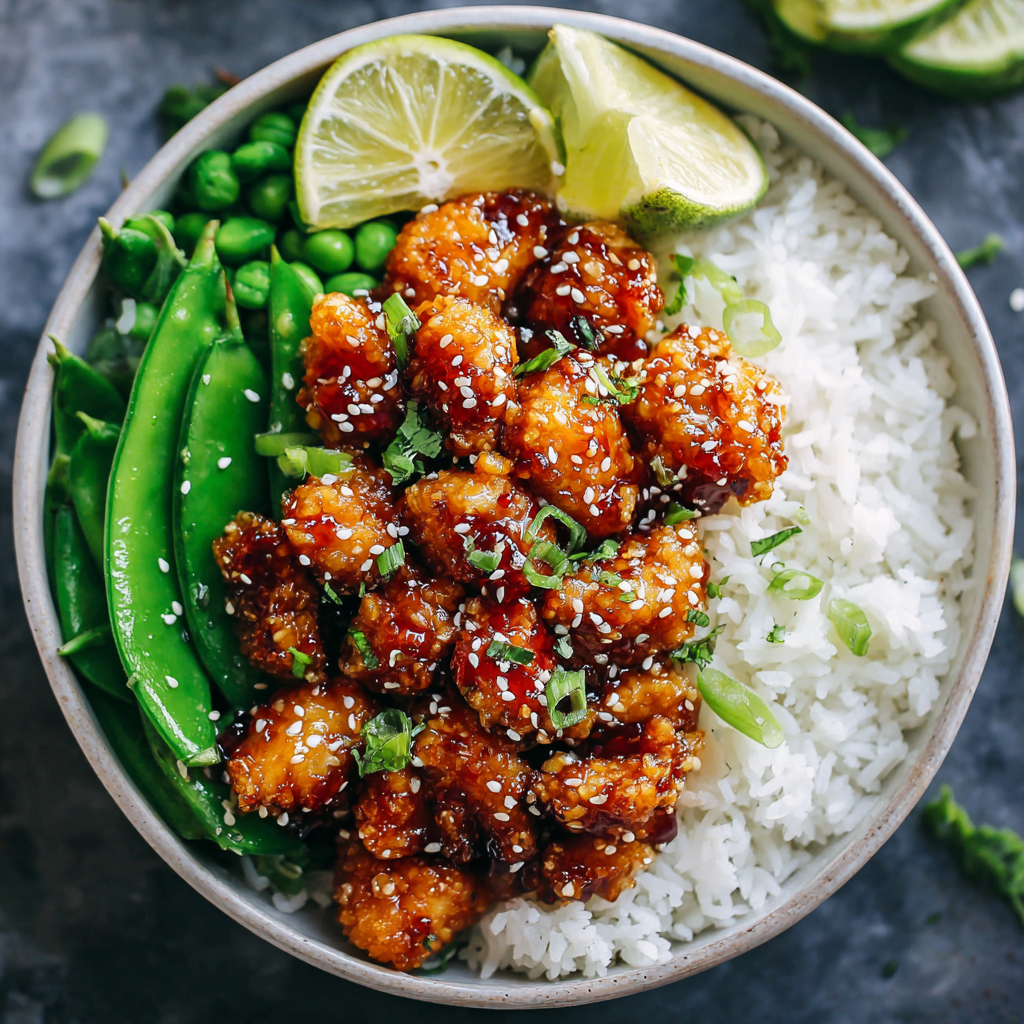 Honey Sesame Chicken Meal Prep Bowls : Sweet, Savory & Perfect for Clean Eating