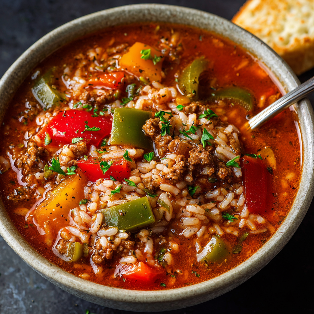 Stuffed Pepper Soup : Hearty, Cozy, and Full of Flavor