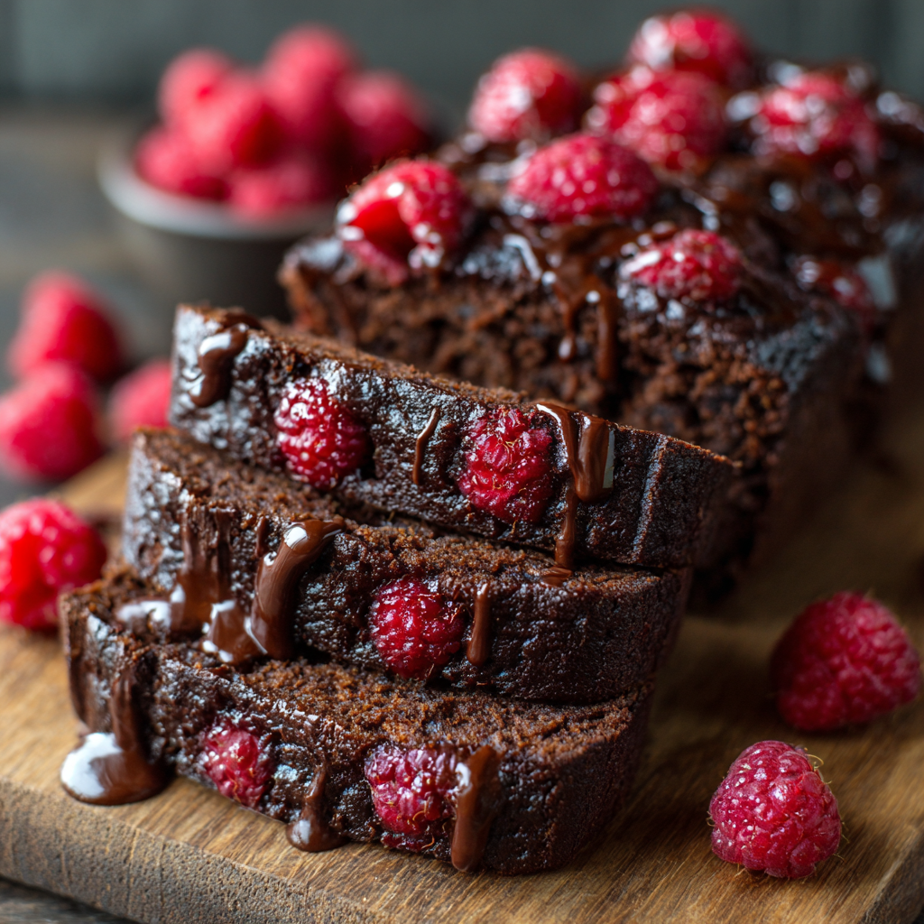 Chocolate Raspberry Mini Loaves (Moist, Rich & Naturally Sweetened)