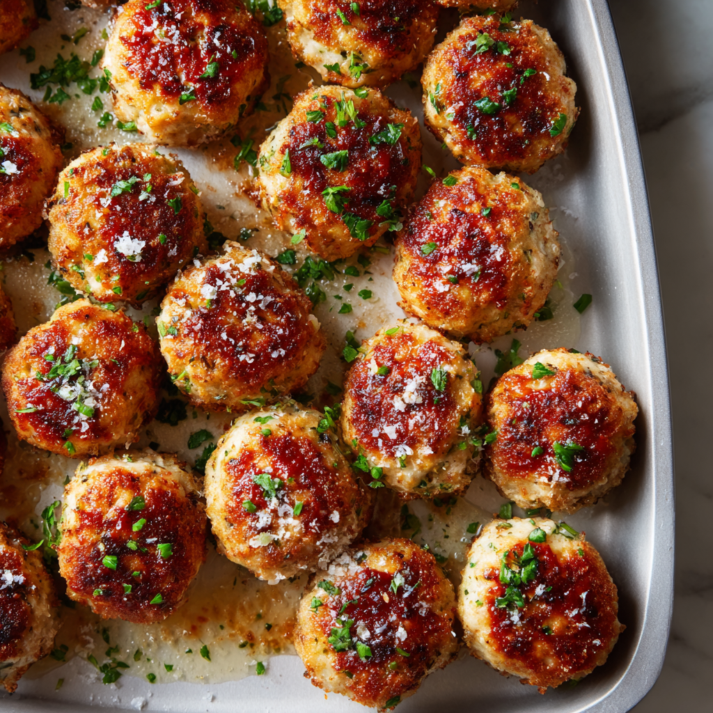 Baked Chicken Meatballs : Juicy, Healthy, and Oven-Perfected