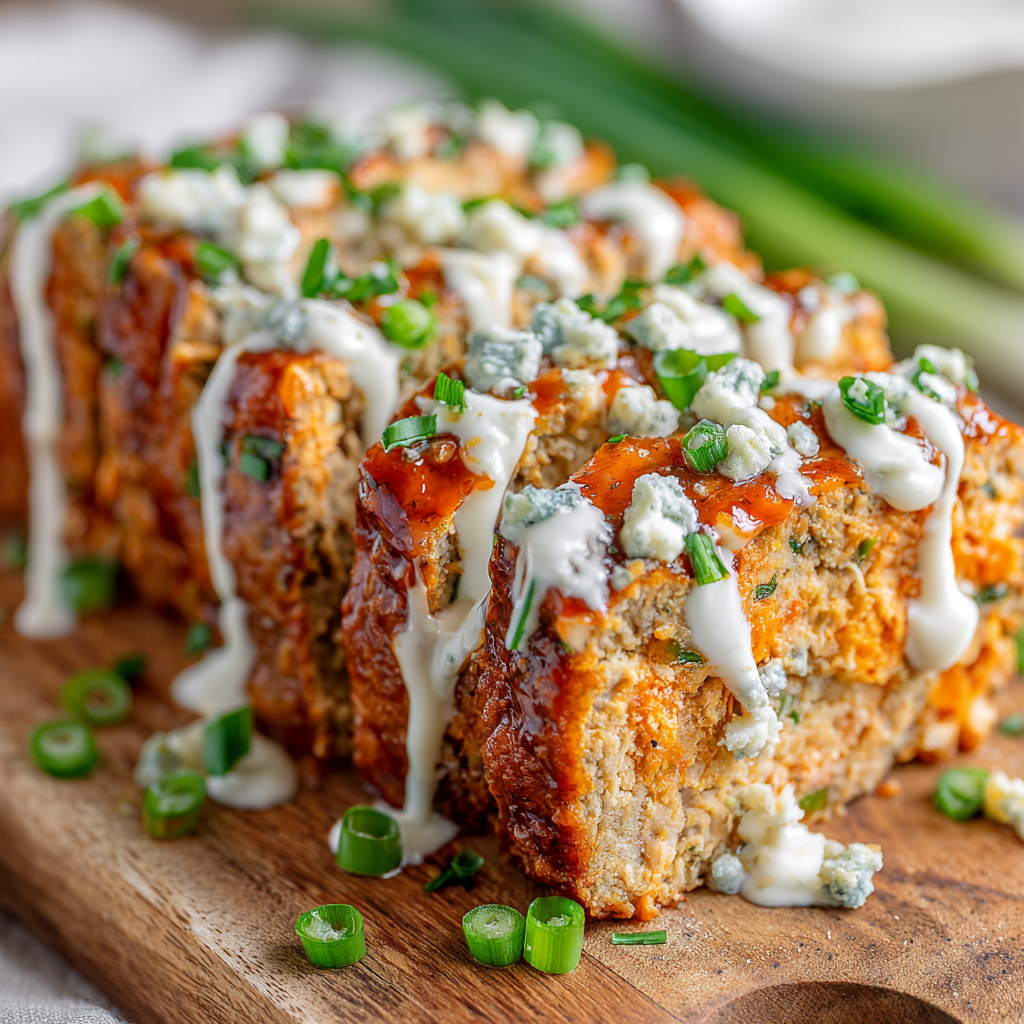 Buffalo Chicken Meatloaf : Bold, Zesty, and Perfectly Saucy