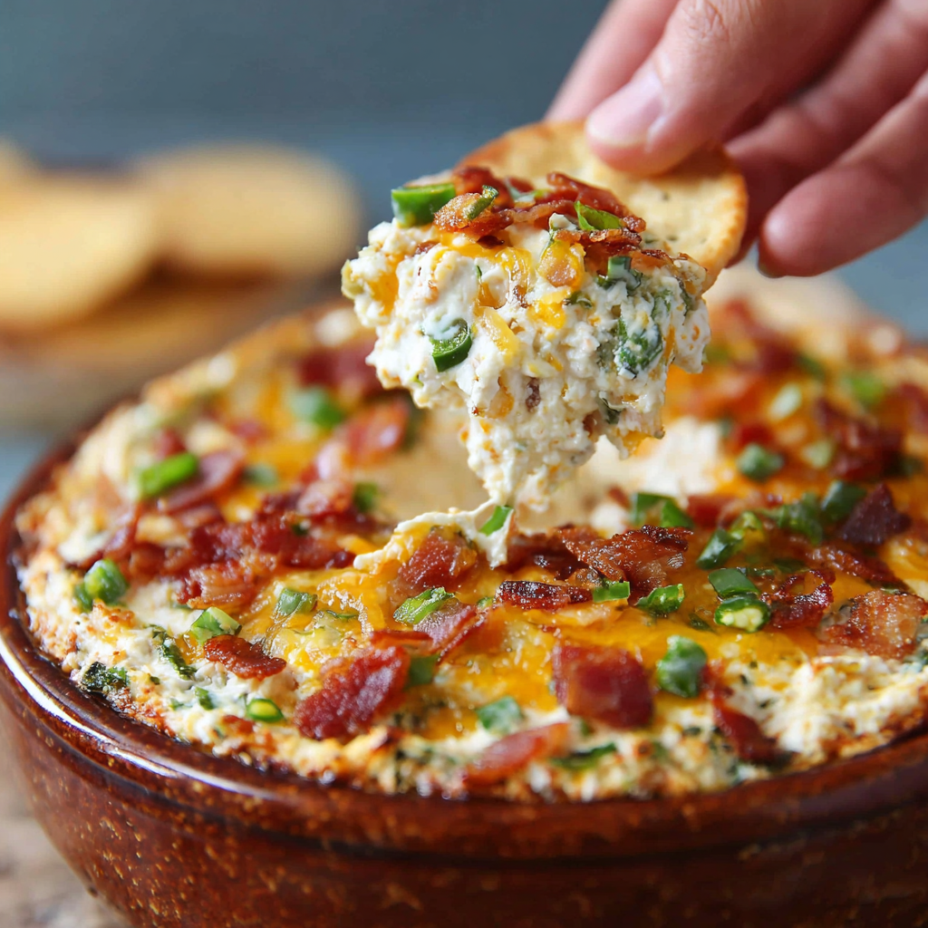 Bacon-Jalapeño Popper Dip: Spicy, Cheesy & Irresistibly Scoopable