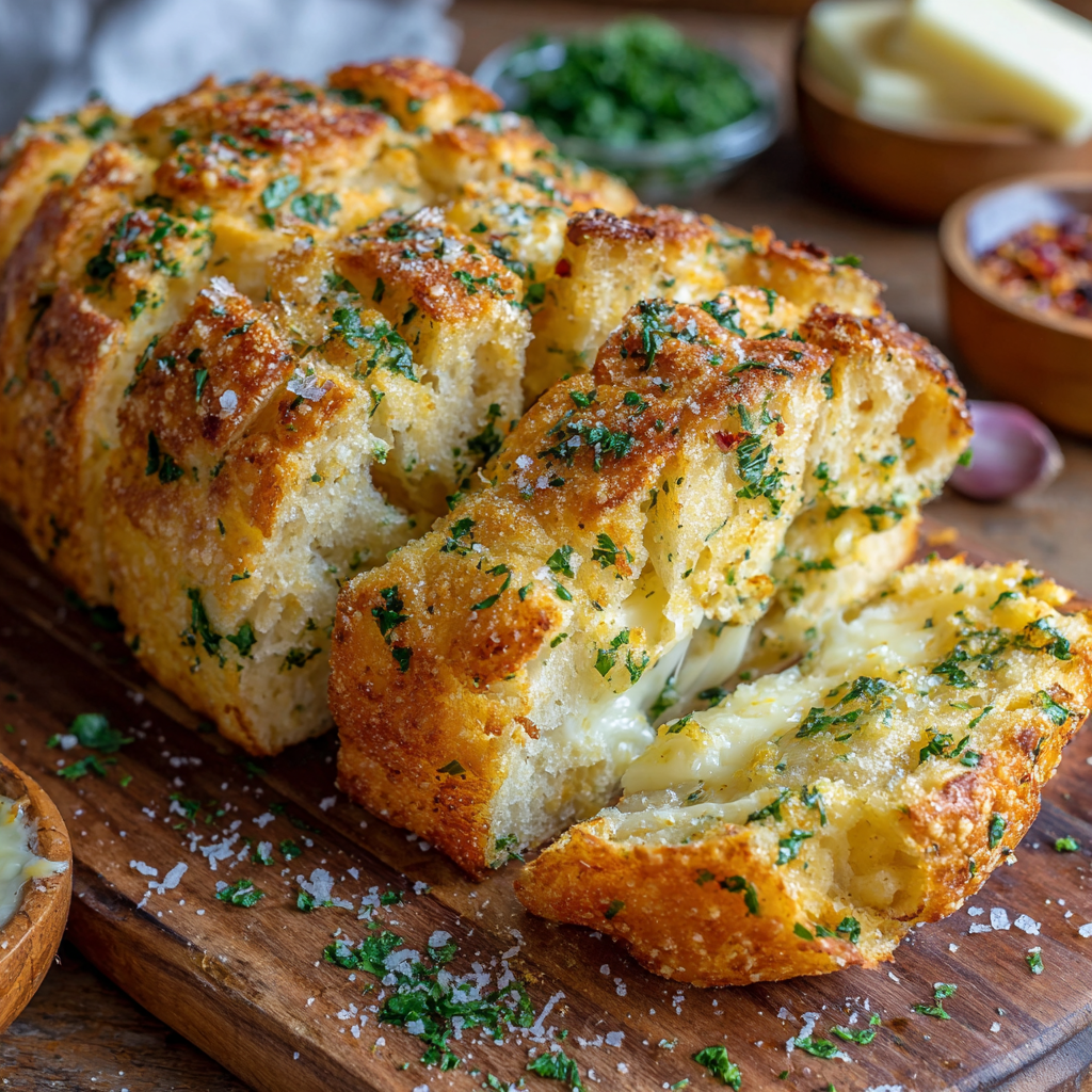 Homemade Garlic Bread with Melty Cheese (No Oven Needed!)