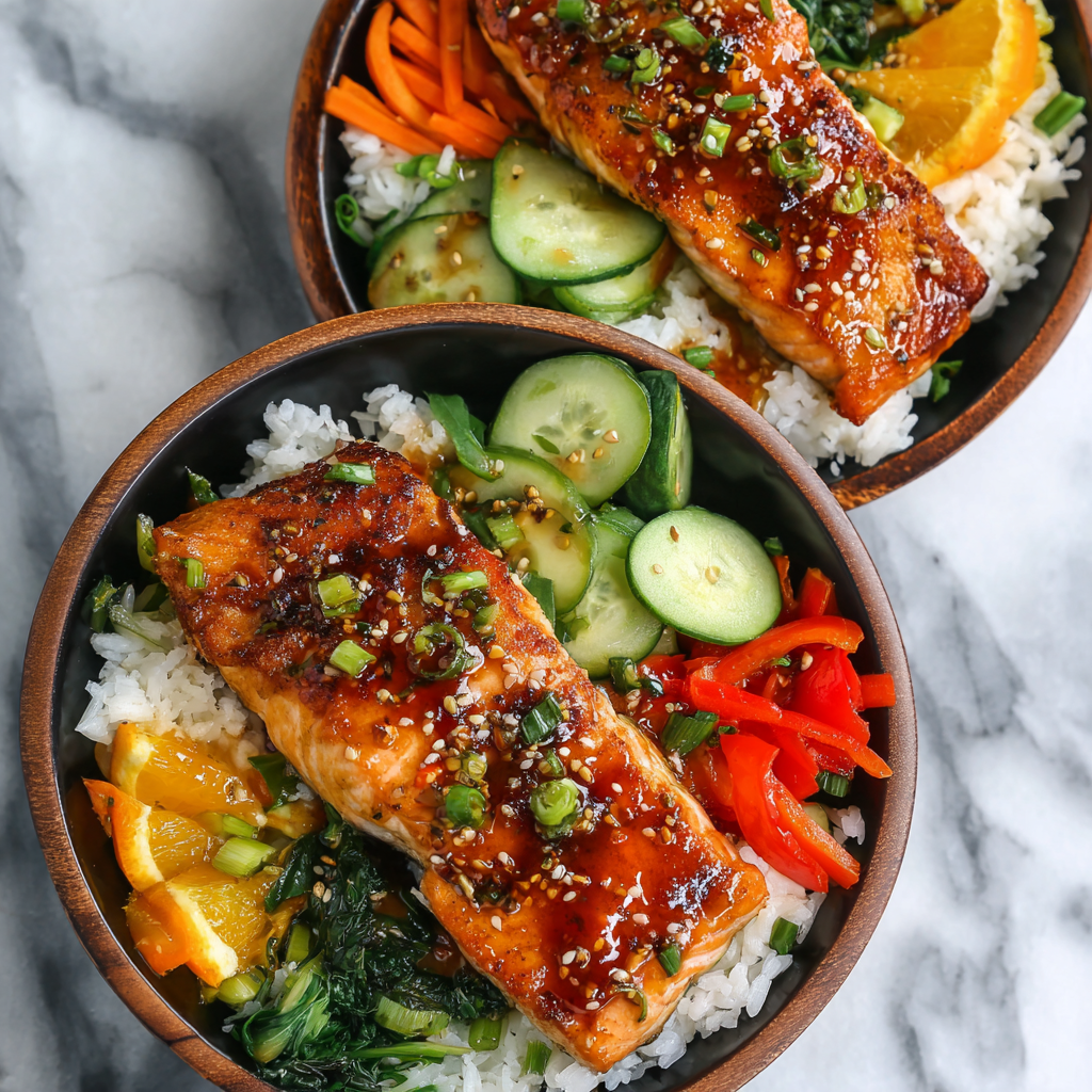 Citrus Salmon Bowls : Fresh, Zesty, and High-Protein Power Meal