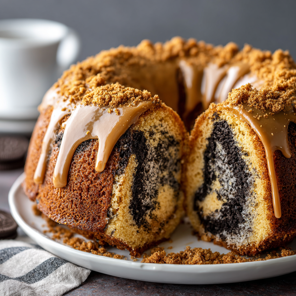Oreo Biscoff Swirl Bundt Cake : Buttery, Bold & Fall-Perfect