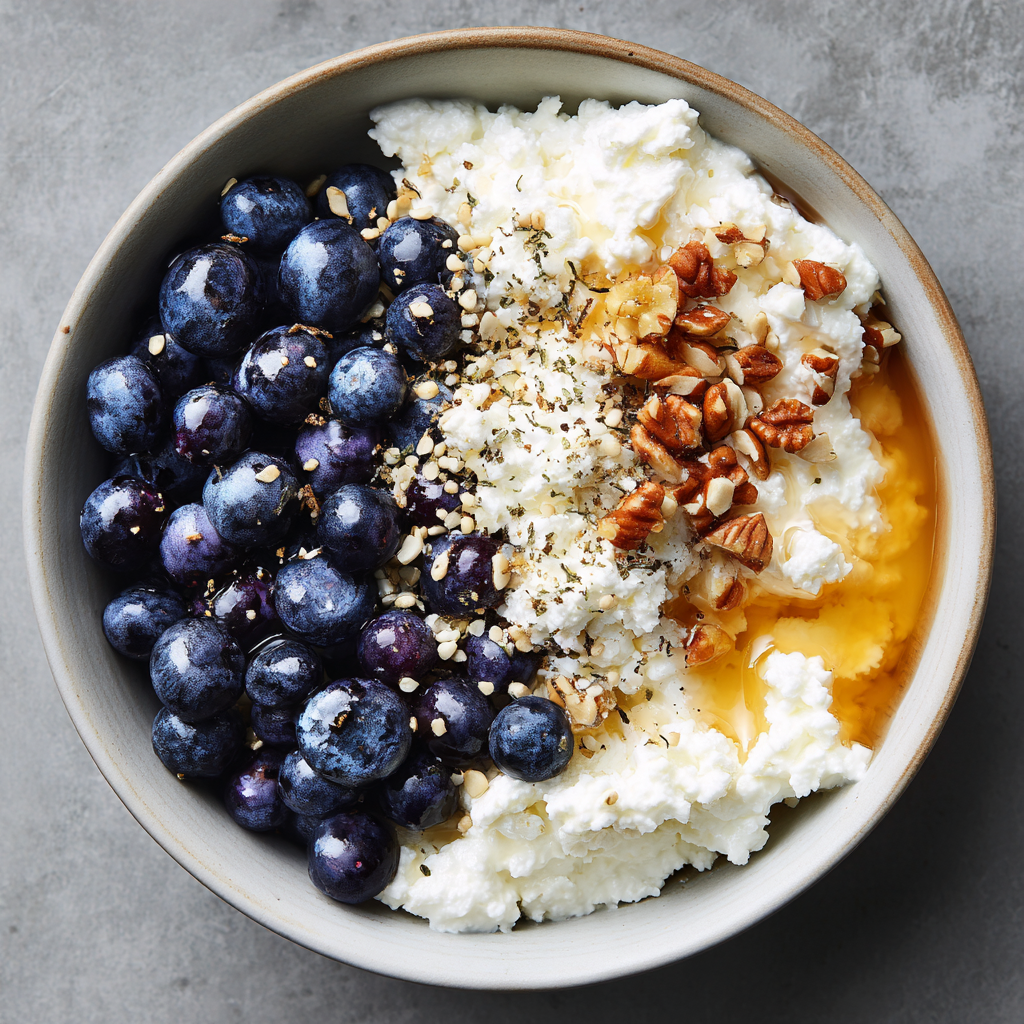 Cottage Cheese Blueberry Bowl : High-Protein, Naturally Sweet Breakfast