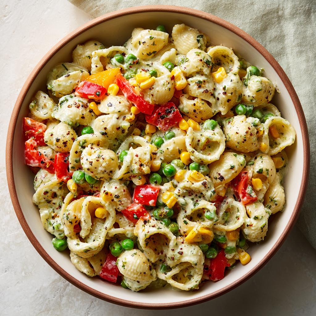 Creamy Pesto Pasta Salad :  A Fresh, Flavor-Packed Make-Ahead Meal