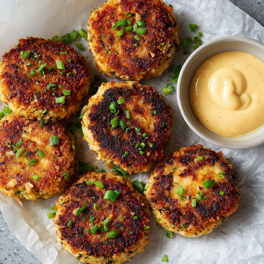 Crispy Tuna Cakes : Easy, Cheesy, Protein-Packed Bites