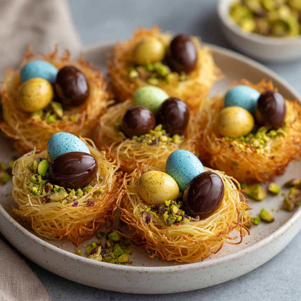 Easter Egg Kataifi Nests : A Crispy, Chocolatey Spring Dessert