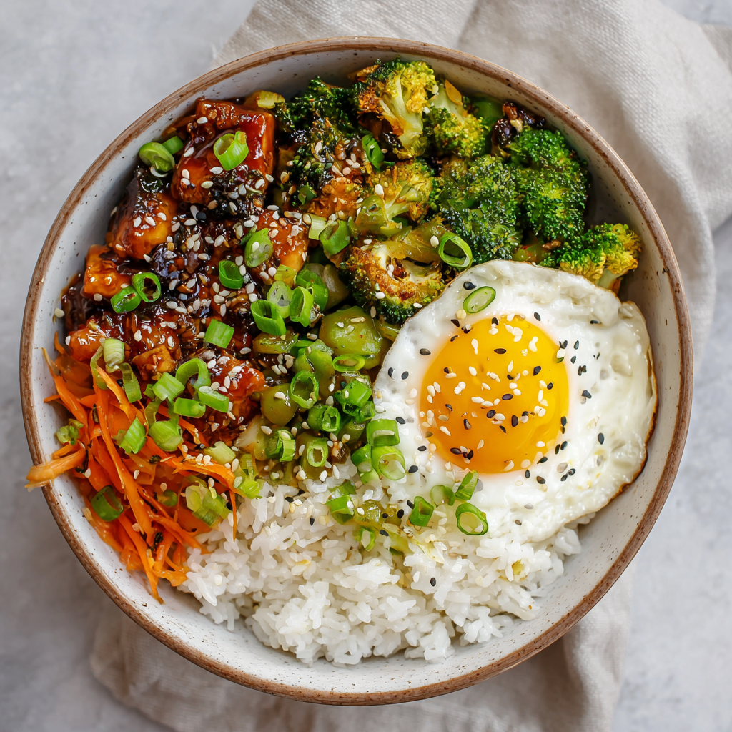 Easy Rice Bowl with Frozen Veggies & Sauce (Quick, Healthy, Budget-Friendly)