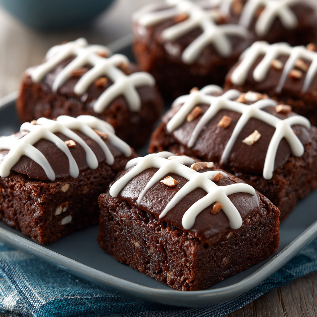 Football Brownie Bites : Game Day Sweet Treats