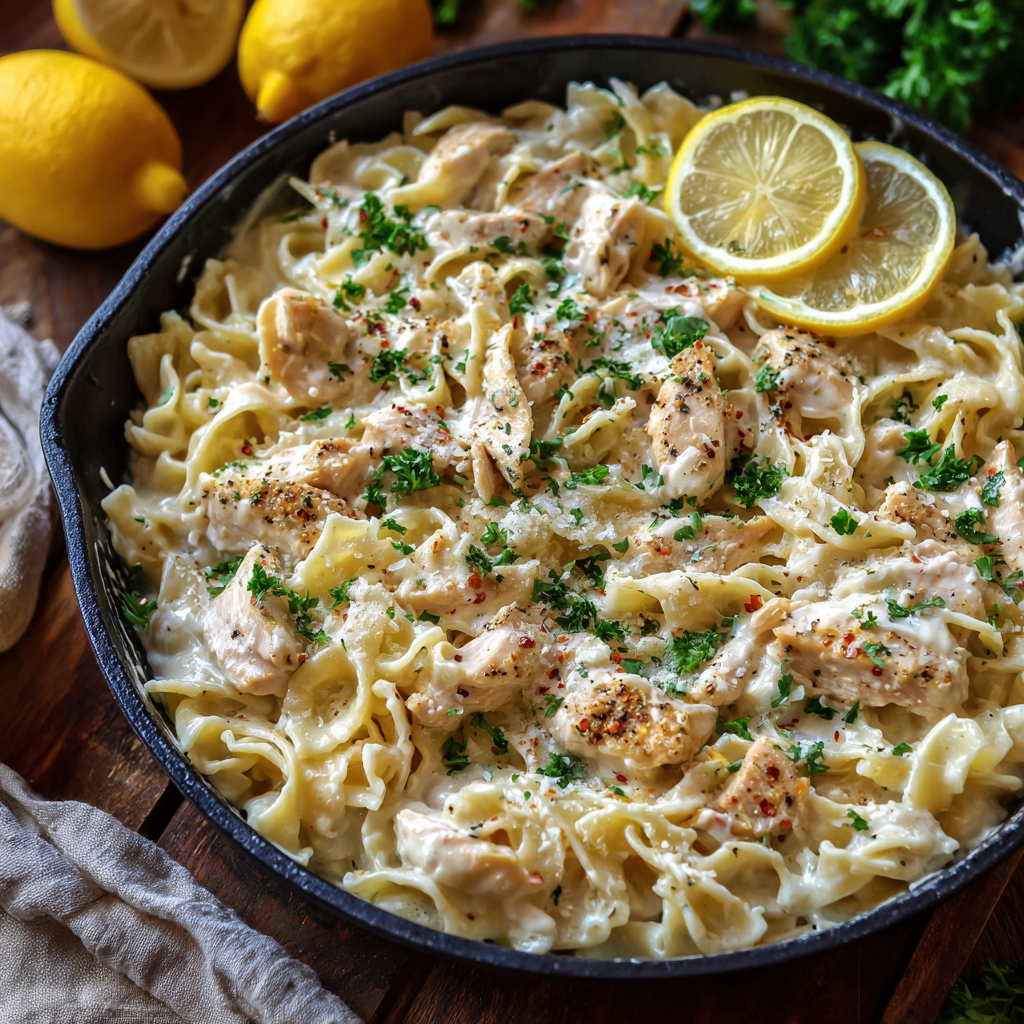 Greek Yogurt Alfredo Chicken Pasta (Light, Creamy & Protein-Packed)