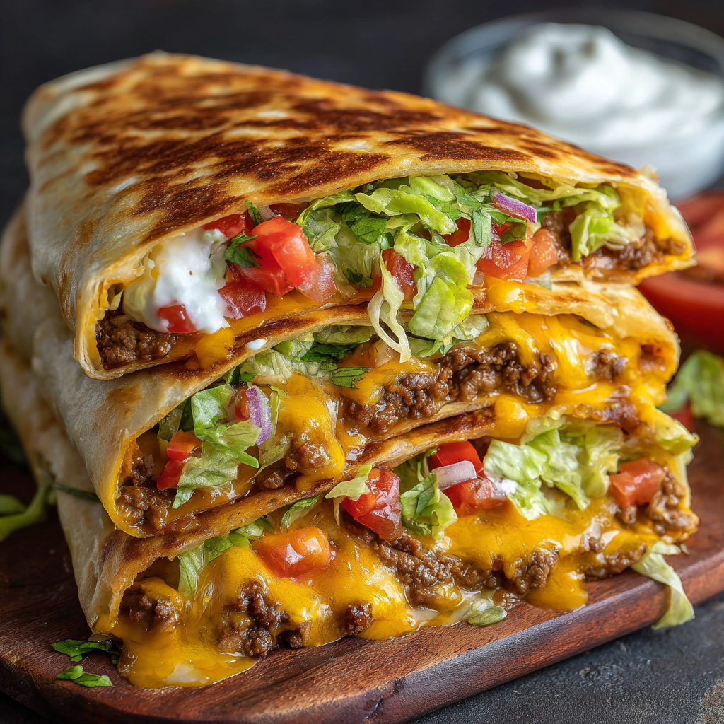 Mexican Crunchwrap Supreme : Crispy, Cheesy & Fully Loaded