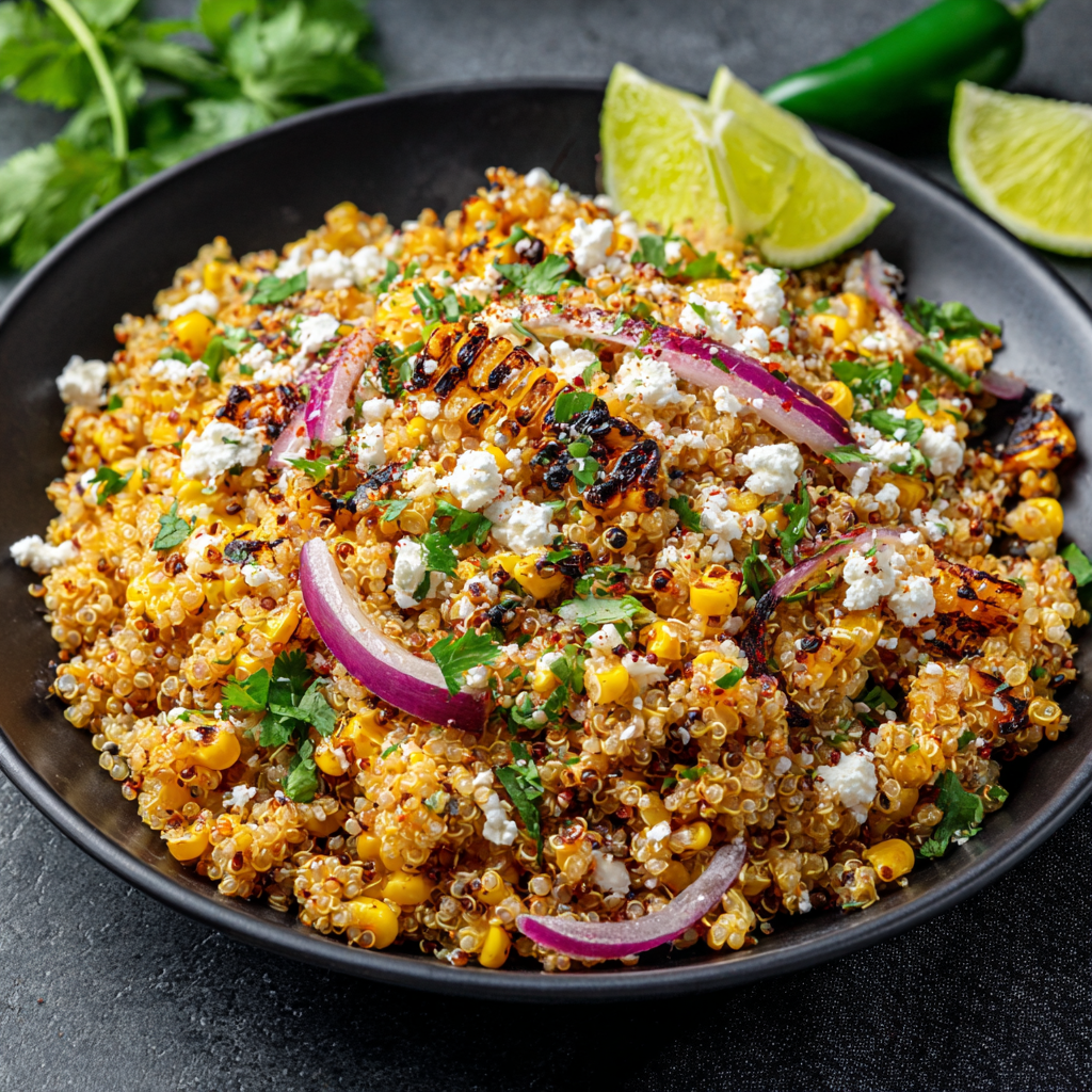 Mexican Street Corn Quinoa Salad : Bold, Creamy & Packed with Flavor