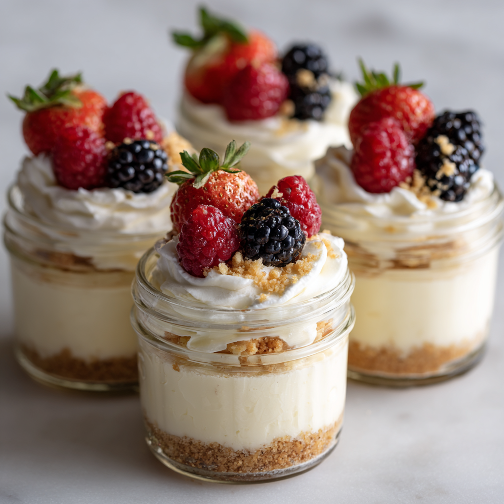 No-Bake Vanilla Bean Cheesecake Jars : Creamy, Dreamy & Effortlessly Elegant