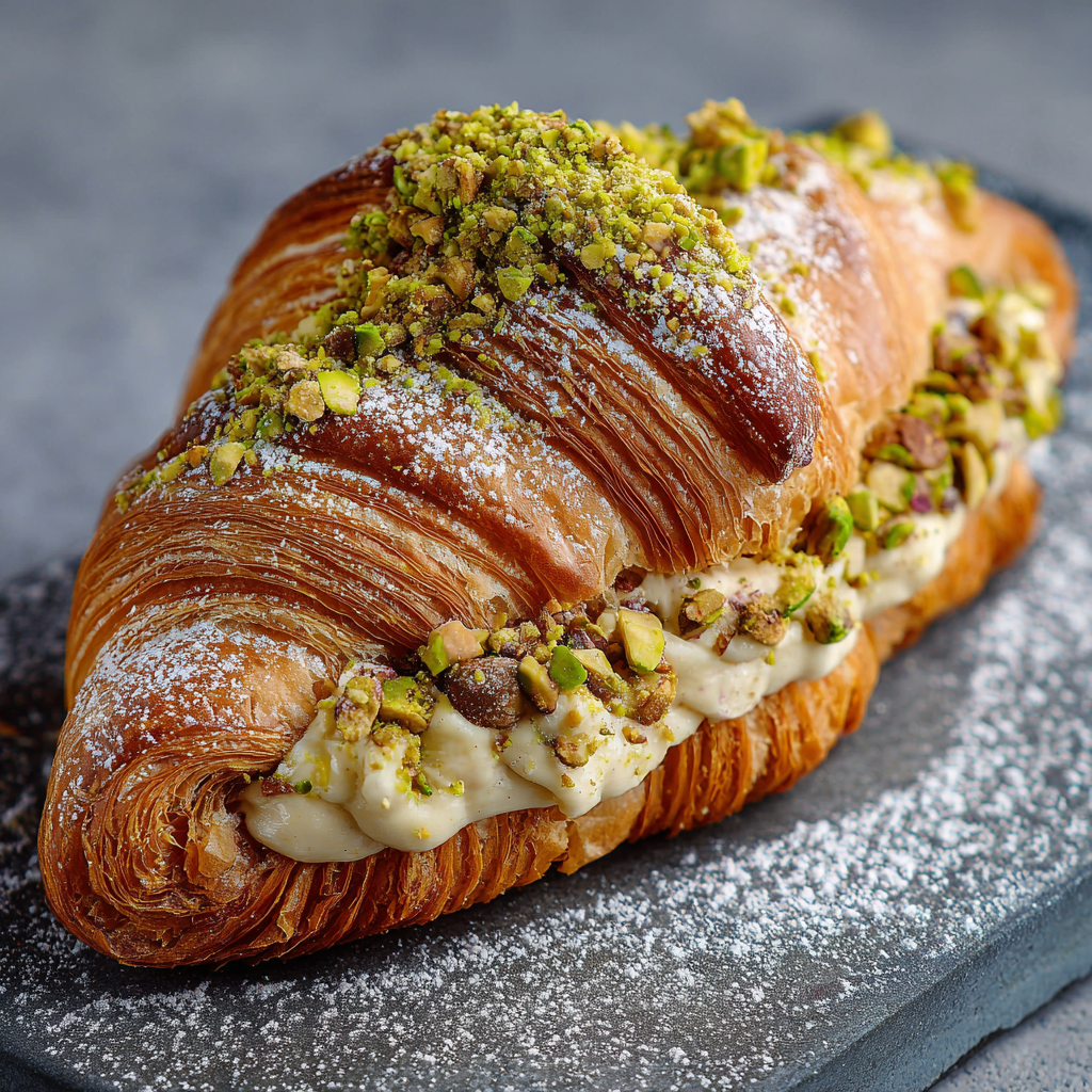 Pistachio Croissant : Buttery, Nutty & Bakery-Level Delicious