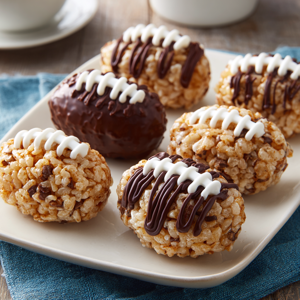 Rice Krispie Treat Footballs : Touchdown-Worthy No-Bake Dessert