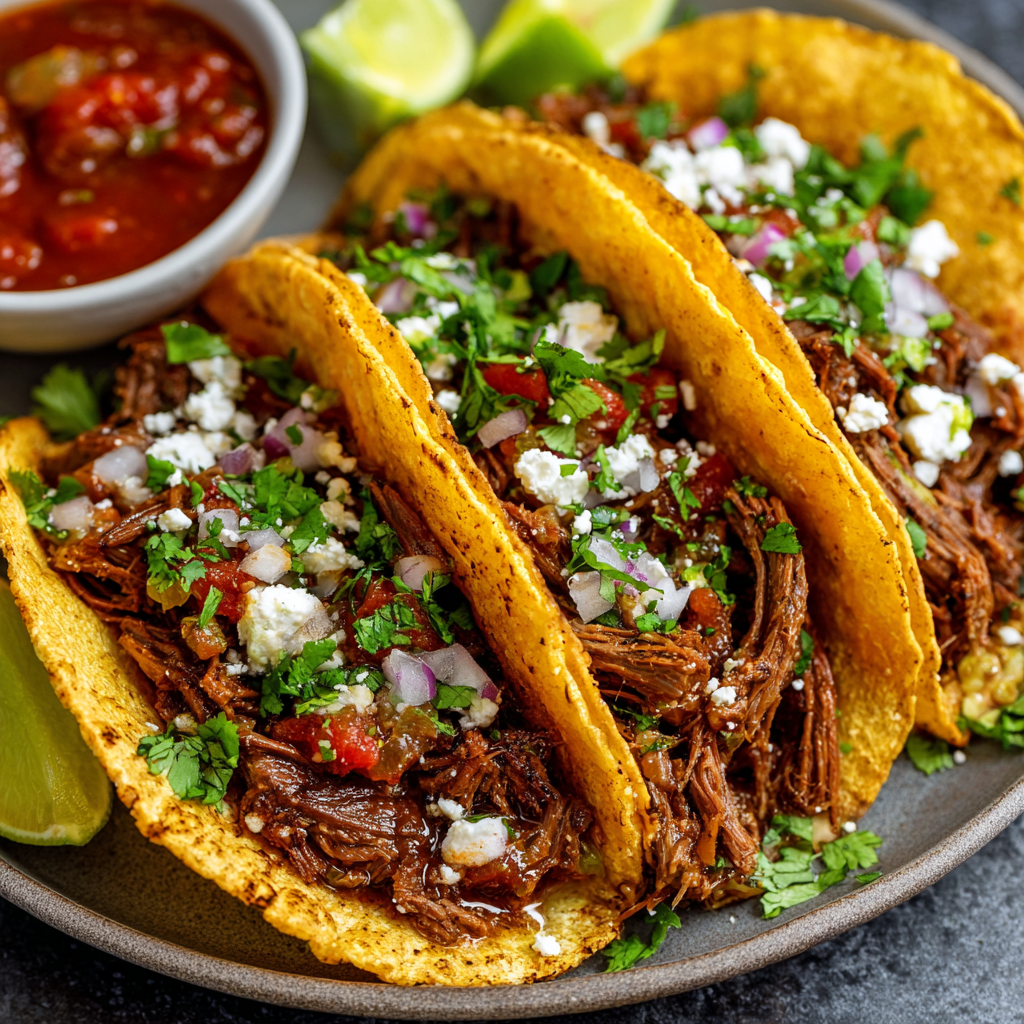 Shredded Beef Tacos : Tender, Juicy, and Packed with Bold Flavor