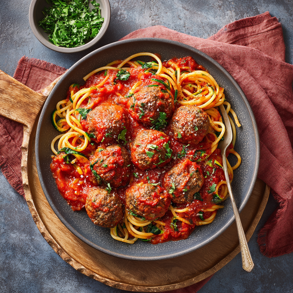 Veggie-Packed Spaghetti and Meatballs : High-Fiber, Kid-Approved Classic